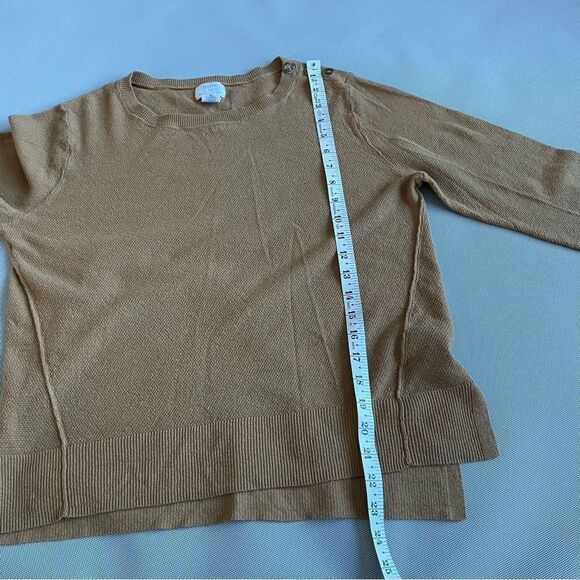 Sigrid Olsen Linen Blend Lightweight Sweater Top Women’s Size Medium - Picture 6 of 8